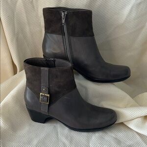 Clarks Leather Booties